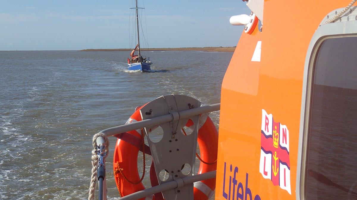 Yacht undertow - Aldeburgh Lifeboat Station | Saving Lives at Sea. 